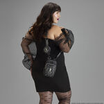 Wednesday Black Roses Cell Phone Crossbody Bag with Coin Bag LFlifestyle1 view 2